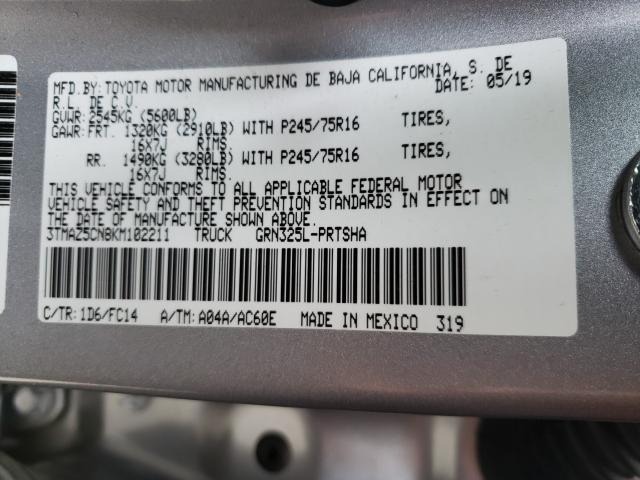 2019 TOYOTA TACOMA DOU - 3TMAZ5CN8KM102211