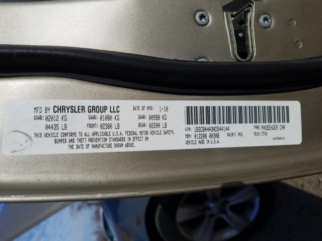 2010 DODGE CALIBER SX 1B3CB4HA3AD544144