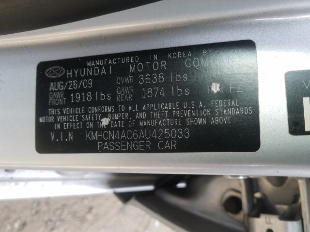 2010 HYUNDAI ACCENT GLS - KMHCN4AC6AU425033
