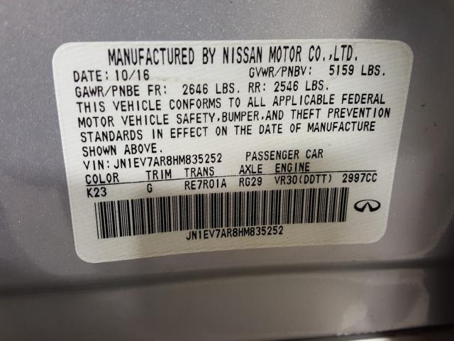 2017 INFINITI Q50 PREMIU JN1EV7AR8HM835252