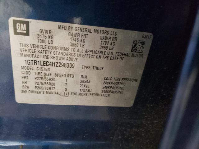 2017 GMC SIERRA C15 1GTR1LEC4HZ298309