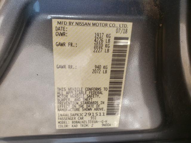 2018 NISSAN ALTIMA 2.5 1N4AL3APXJC291511