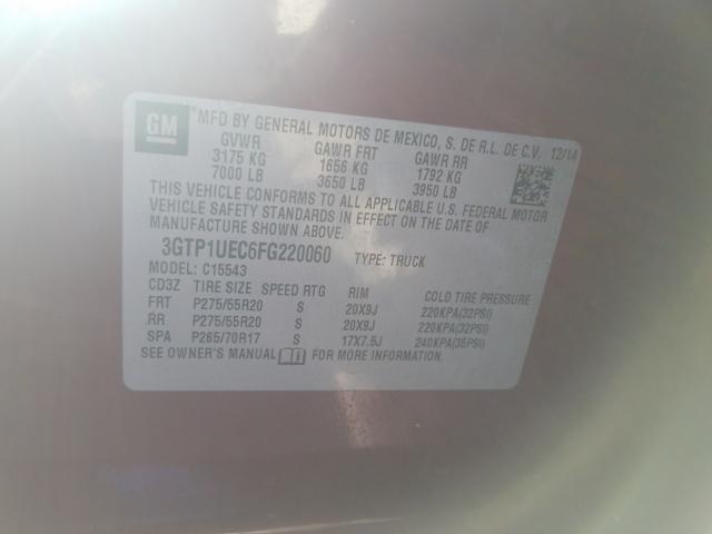 2015 GMC SIERRA C15 3GTP1UEC6FG220060