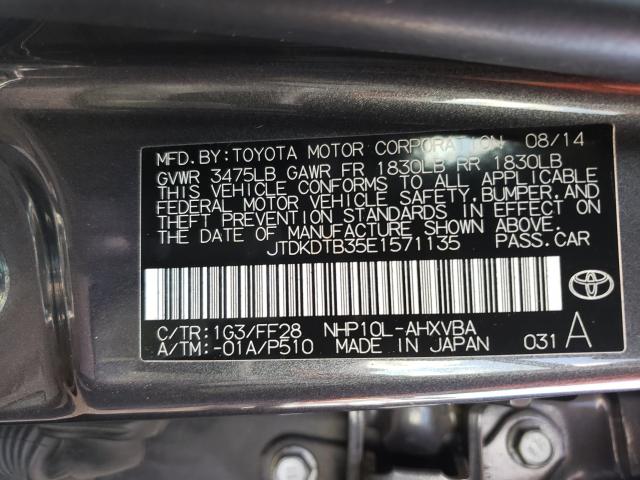2014 TOYOTA PRIUS C - JTDKDTB35E1571135