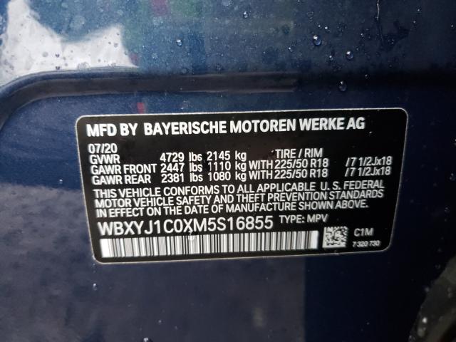 2021 BMW X2 XDRIVE2 WBXYJ1C0XM5S16855