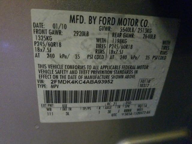 2010 FORD EDGE LIMIT 2FMDK4KC4ABA93952