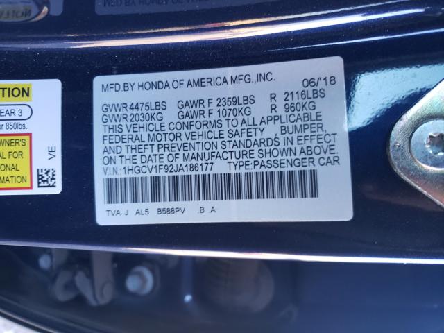 2018 HONDA ACCORD TOU 1HGCV1F92JA186177
