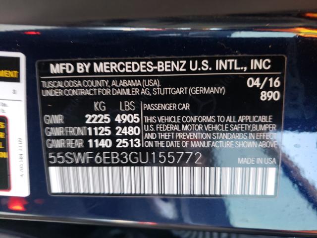 2016 MERCEDES-BENZ C 450 4MAT 55SWF6EB3GU155772