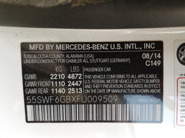 2015 MERCEDES-BENZ C 400 4MAT 55SWF6GBXFU009509