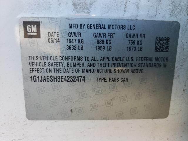 2014 CHEVROLET SONIC LS 1G1JA6SH8E4232474