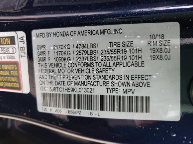 2019 ACURA RDX TECHNO 5J8TC1H59KL013021