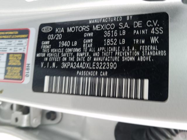 2020 KIA RIO 3KPA24ADXLE322390