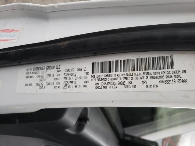 2012 JEEP LIBERTY SP 1C4PJMAK5CW160685