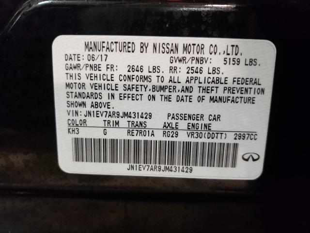 2018 INFINITI Q50 LUXE JN1EV7AR9JM431429