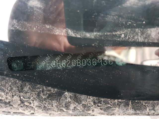 2012 HONDA PILOT EXL 5FNYF3H62CB036936