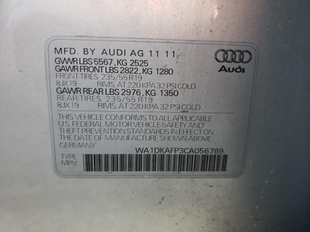 2012 AUDI Q5 PREMIUM WA1DKAFP3CA056769