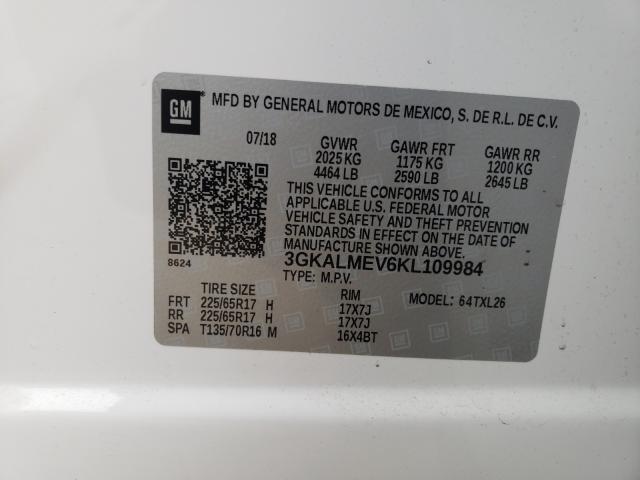 2019 GMC TERRAIN SL - 3GKALMEV6KL109984
