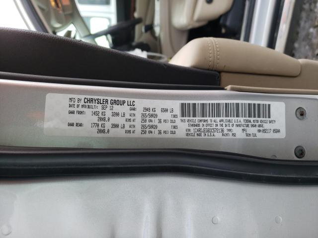 2013 DODGE DURANGO CI 1C4RDJEG6DC572136