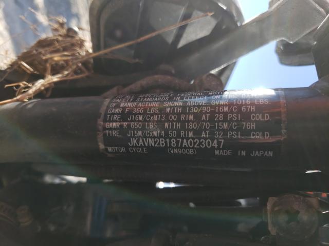 2007 KAWASAKI VN900 B JKAVN2B187A023047