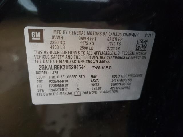 2017 GMC TERRAIN DE 2GKALREK3H6294544