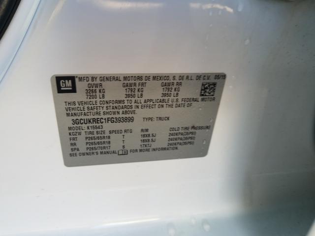 2015 CHEVROLET SILVERADO 3GCUKREC1FG393899