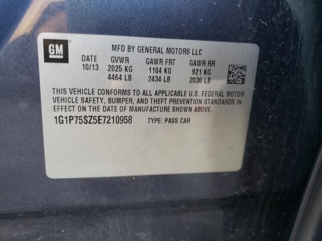 2014 CHEVROLET CRUZE 1G1P75SZ5E7210958