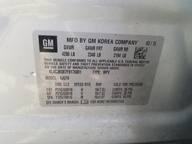 2015 BUICK ENCORE CON KL4CJBSB7FB176801