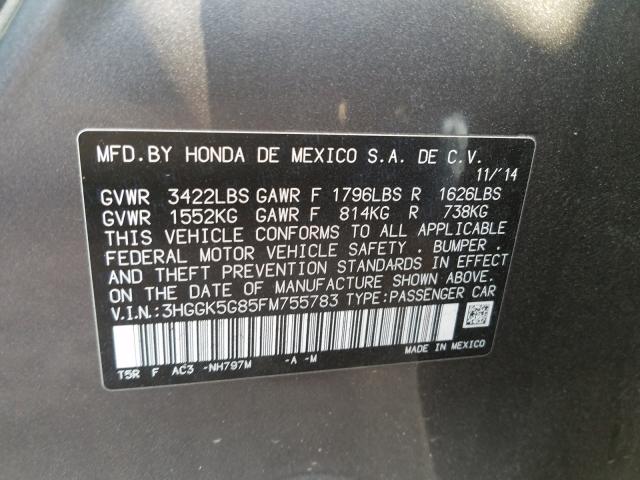 2015 HONDA FIT EX 3HGGK5G85FM755783