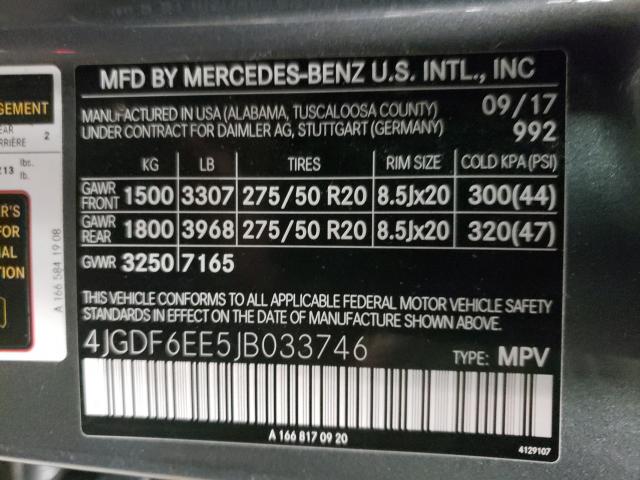 2018 MERCEDES-BENZ GLS 450 4M 4JGDF6EE5JB033746