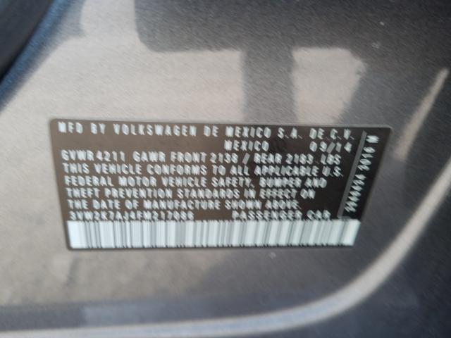2015 VOLKSWAGEN JETTA BASE 3VW2K7AJ4FM217086