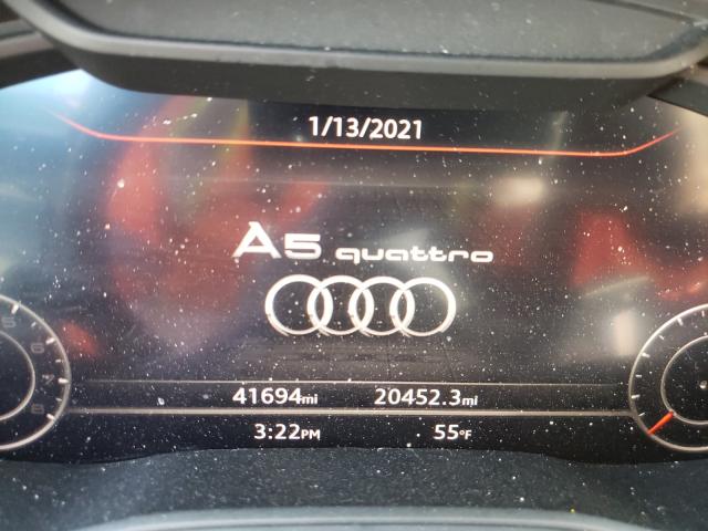 2018 AUDI A5 PREMIUM WAUENCF57JA078330