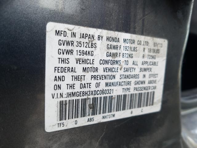 2013 HONDA FIT JHMGE8H3XDC060321