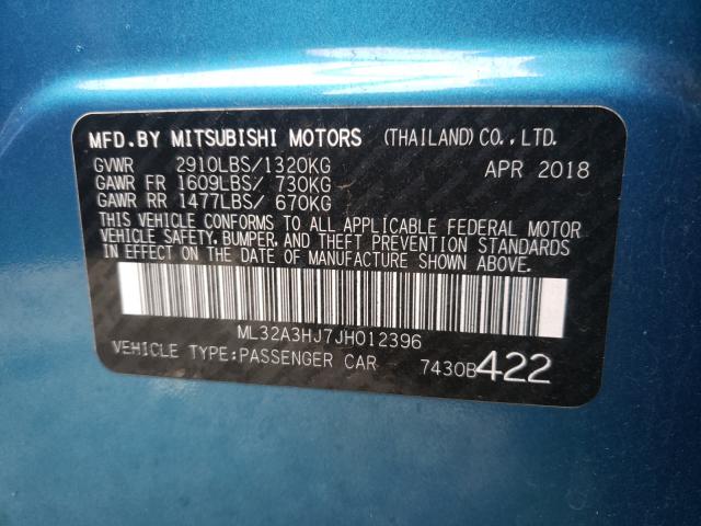 2018 MITSUBISHI MIRAGE ES - ML32A3HJ7JH012396