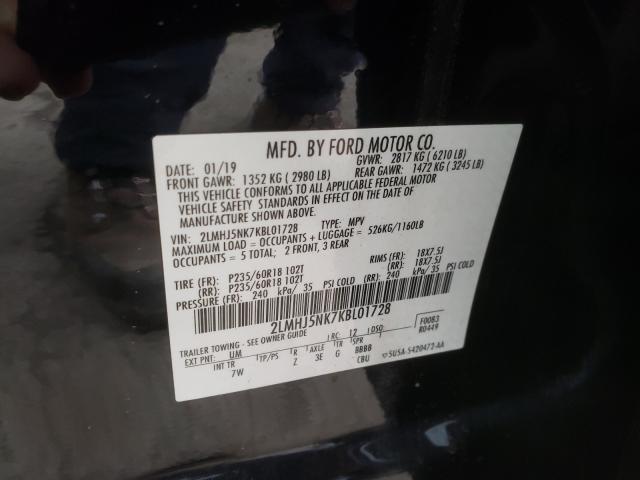 2019 LINCOLN MKT 2LMHJ5NK7KBL01728