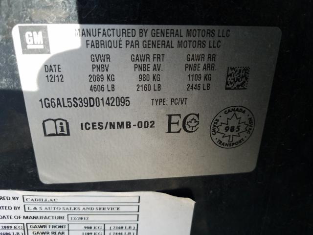 2013 CADILLAC ATS PREMIU 1G6AL5S39D0142095