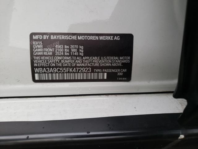 2015 BMW 335 I WBA3A9C55FK472923