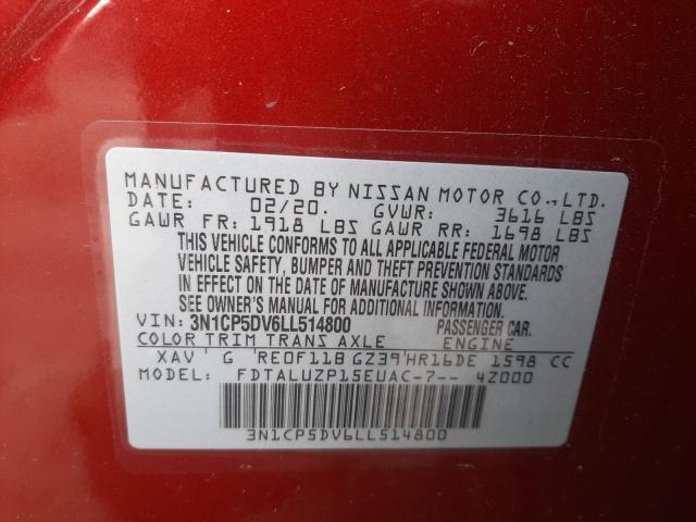 2020 NISSAN KICKS SR 3N1CP5DV6LL514800
