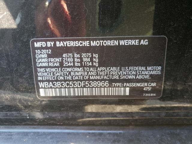 2013 BMW 328 XI WBA3B3C53DF538966