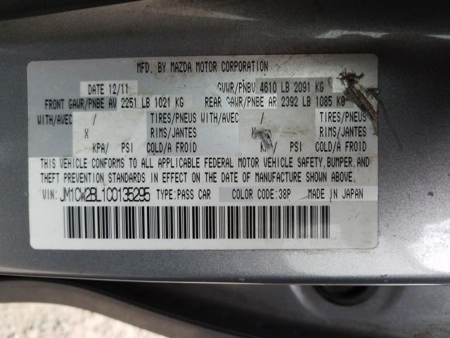 2012 MAZDA 5 JM1CW2BL1C0135295
