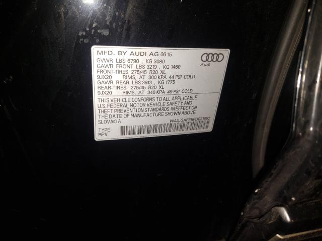 2015 AUDI Q7 PREMIUM WA1LGAFE5FD031662