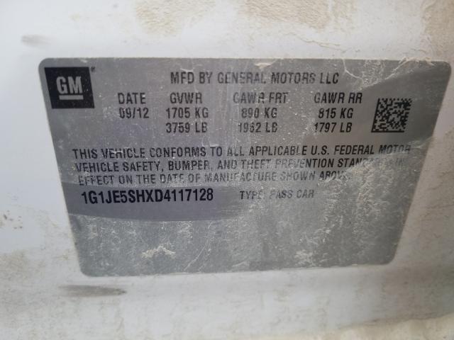 2013 CHEVROLET SONIC LTZ 1G1JE5SHXD4117128
