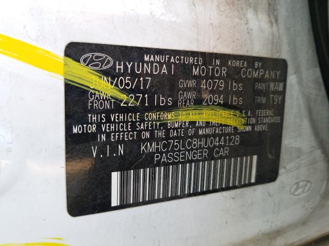 2017 HYUNDAI IONIQ SEL KMHC75LC8HU044128