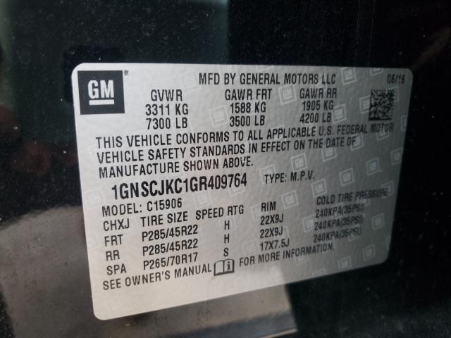 2016 CHEVROLET SUBURBAN C 1GNSCJKC1GR409764