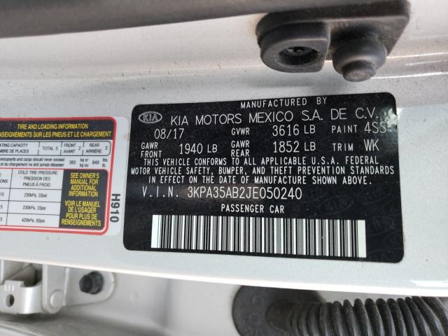 2018 KIA RIO EX 3KPA35AB2JE050240