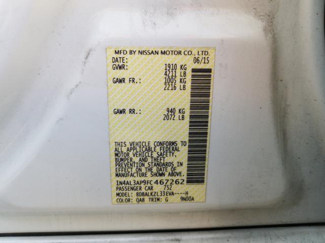2015 NISSAN ALTIMA 2.5 - 1N4AL3AP9FC467262