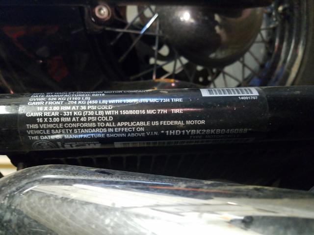 2019 HARLEY-DAVIDSON FLHCS 1HD1YBK28KB046088