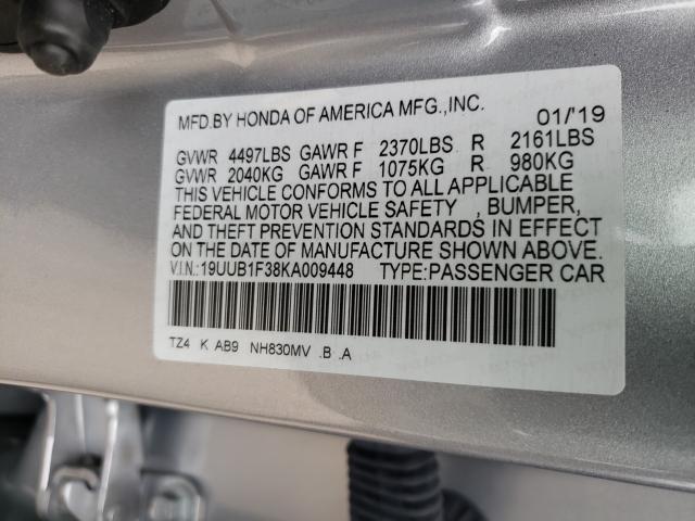 2019 ACURA TLX 19UUB1F38KA009448