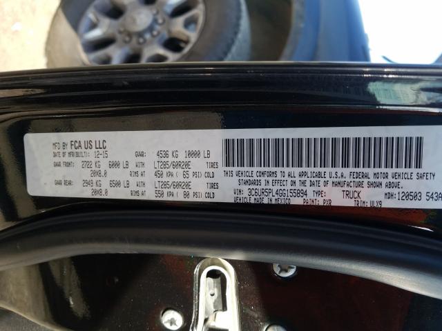2016 RAM 2500 LONGH 3C6UR5PL4GG155894