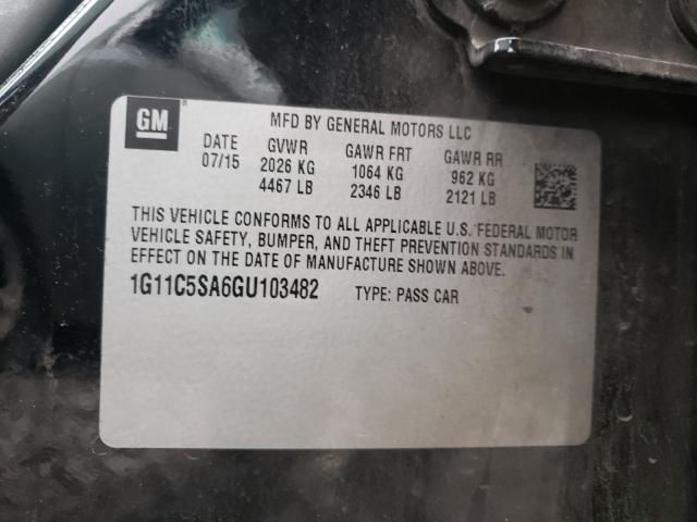 2016 CHEVROLET MALIBU LIM 1G11C5SA6GU103482