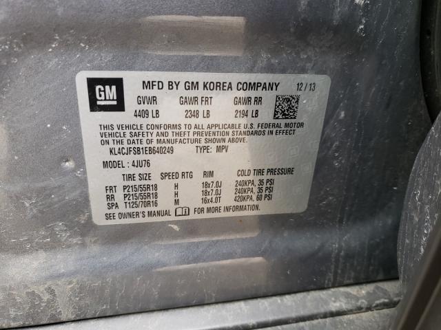 2014 BUICK ENCORE CON KL4CJFSB1EB640249